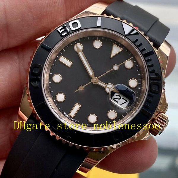 2 style mens diamond dial rose gold automatic rubber bracelet black dial 40mm 116655 126655 watch men asia 2813 movement men's watches, Slivery;brown
2 style mens diamond dial rose gold automatic rubber bracelet black dial 40mm 116655 126655 watch men asia 2813 movement men's watches, Slivery;brown