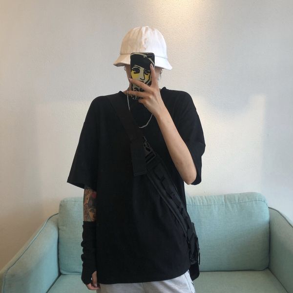 women's short-sleeved t-shirt korean style spring and summer 2020 new solid color student versatile loose t-shirt half sleeve trendy x3, White
women's short-sleeved t-shirt korean style spring and summer 2020 new solid color student versatile loose t-shirt half sleeve trendy x3, White