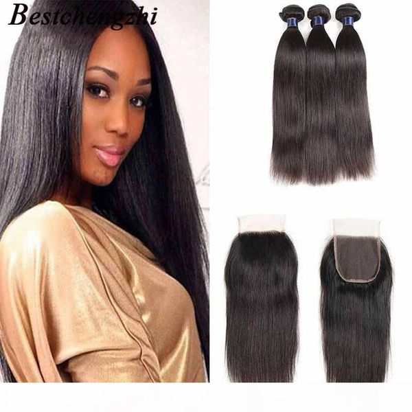 brazilian virgin hair straight weaves natural black 3 bundles hair wefts with 4x4 lace closure malaysian virgin hair wefts, Black;brown
brazilian virgin hair straight weaves natural black 3 bundles hair wefts with 4x4 lace closure malaysian virgin hair wefts, Black;brown