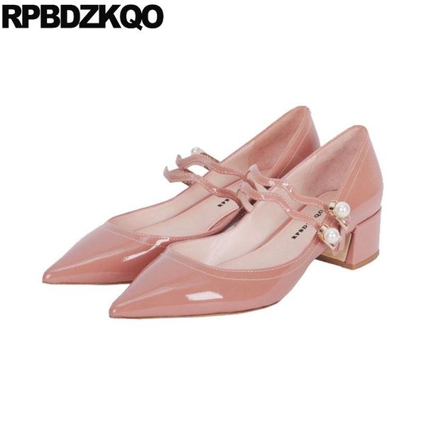 high heels strap nude quality chunky mary jane ivory bridal shoes pumps women big size patent leather pointed toe pearl new pink, Black
high heels strap nude quality chunky mary jane ivory bridal shoes pumps women big size patent leather pointed toe pearl new pink, Black