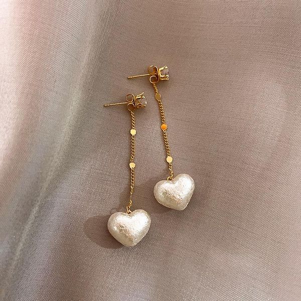 unusual earrings foam pearl peach heart pendant earrings for woman 2021 trend jewelry party girl accessories gift, Silver
unusual earrings foam pearl peach heart pendant earrings for woman 2021 trend jewelry party girl accessories gift, Silver