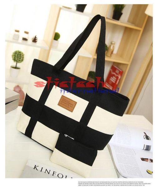 by dhl or ems 50pcs women canvas bag color stripes printing handbags ladies large shoulder bag totes casual bolsa bags
by dhl or ems 50pcs women canvas bag color stripes printing handbags ladies large shoulder bag totes casual bolsa bags