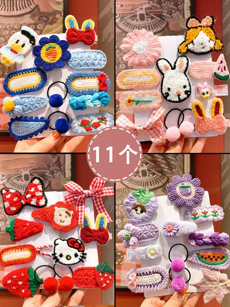children's wool headdress korean plush hairpin side banghai little girl's broken hair bb clip
children's wool headdress korean plush hairpin side banghai little girl's broken hair bb clip