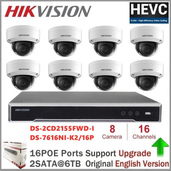 Hikvision 5MP IP Camera System DS-2CD2155FWD-I 5MP Network mini dome CCTV Camera POE SD card 30m IR H.265+ IP security
Hikvision 5MP IP Camera System DS-2CD2155FWD-I 5MP Network mini dome CCTV Camera POE SD card 30m IR H.265+ IP security