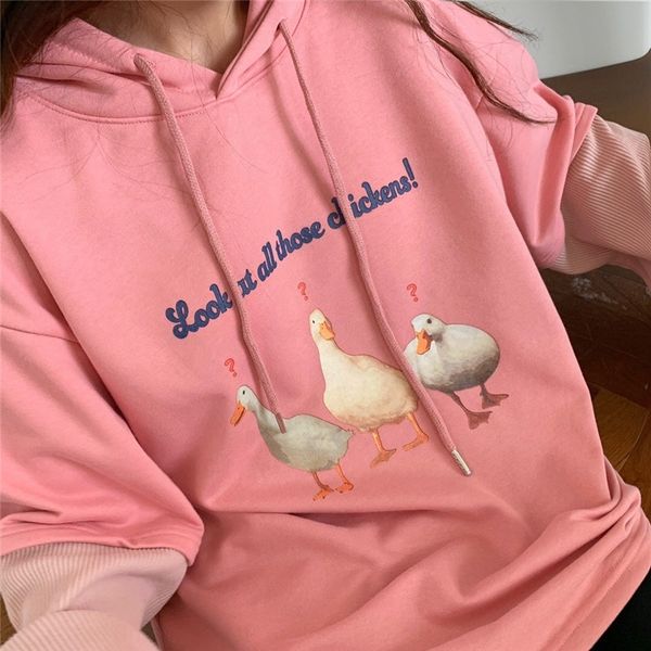 yytwi корейского веса новых pulloversweater пуловеров женщин мультфильм весело знак вопроса уток сплайсинг случайного свободного рукав с кап, Black
yytwi корейского веса новых pulloversweater пуловеров женщин мультфильм весело знак вопроса уток сплайсинг случайного свободного рукав с кап, Black