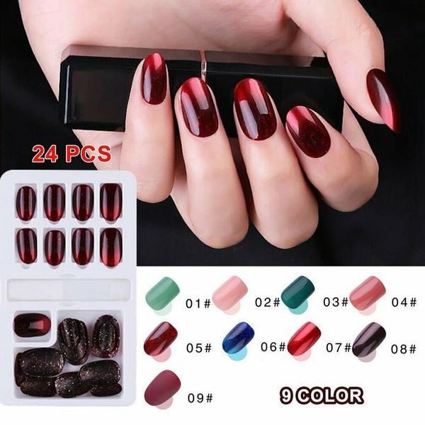 false nails 24pcs fake detachable press on gel glue nail art removable reusable polish, Red;gold
false nails 24pcs fake detachable press on gel glue nail art removable reusable polish, Red;gold