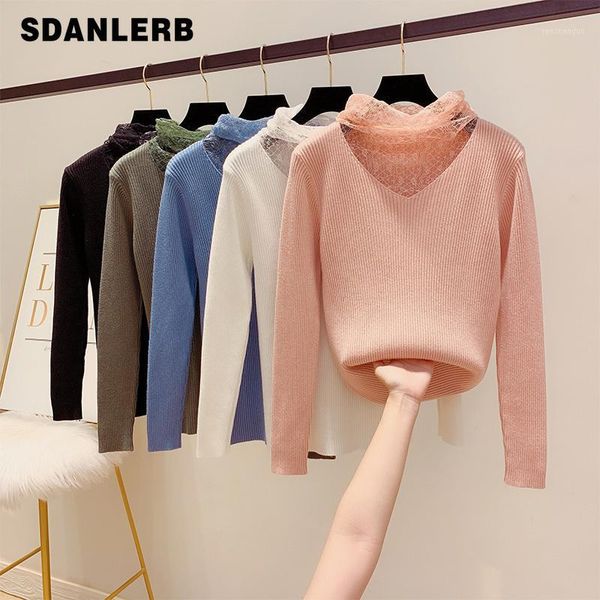 autumn lace sweater ladies new high neck knitwear women's long sleeve pullover slim basic women sweater jumper femme1, White;black
autumn lace sweater ladies new high neck knitwear women's long sleeve pullover slim basic women sweater jumper femme1, White;black