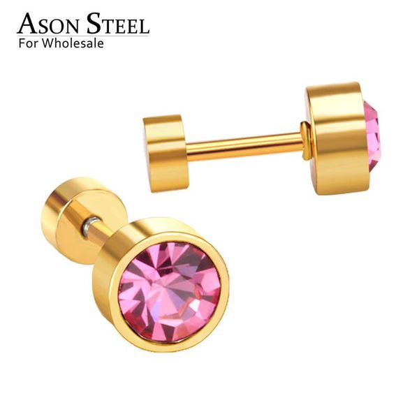 asonsteel anti-allergy round crystal earring for women stainless steel ab/red/blue/pink color screw stud earring collier bijoux, Golden;silver
asonsteel anti-allergy round crystal earring for women stainless steel ab/red/blue/pink color screw stud earring collier bijoux, Golden;silver