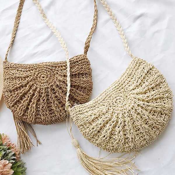 2020 half round straw bags for women summer beach rattan bag handmade woven half moon crossbody handbags bohemia
2020 half round straw bags for women summer beach rattan bag handmade woven half moon crossbody handbags bohemia