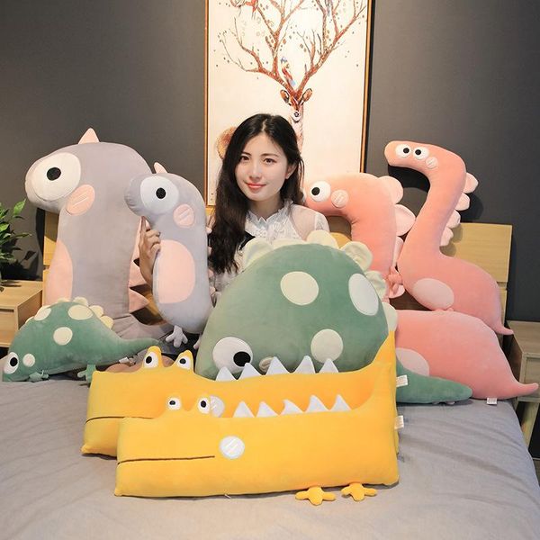 1pc 46-90cm Creative Cartoon Dinosaur Plush Toys Stuffed Animals Dinosaur Pillow Sofa Cushion Dolls Kids Boy Girls