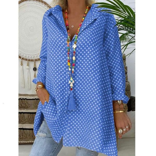 shirt woman spring plus size v neck polka blusas ladies blouse long sleeve loose tunic autumn vintage long sleeve, White
shirt woman spring plus size v neck polka blusas ladies blouse long sleeve loose tunic autumn vintage long sleeve, White