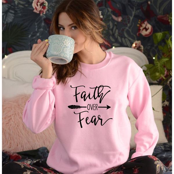 women's faith over fear arrow print christian sweatshirt spring autumn religious church pullovers casual inspirational hoodies, Black
women's faith over fear arrow print christian sweatshirt spring autumn religious church pullovers casual inspirational hoodies, Black