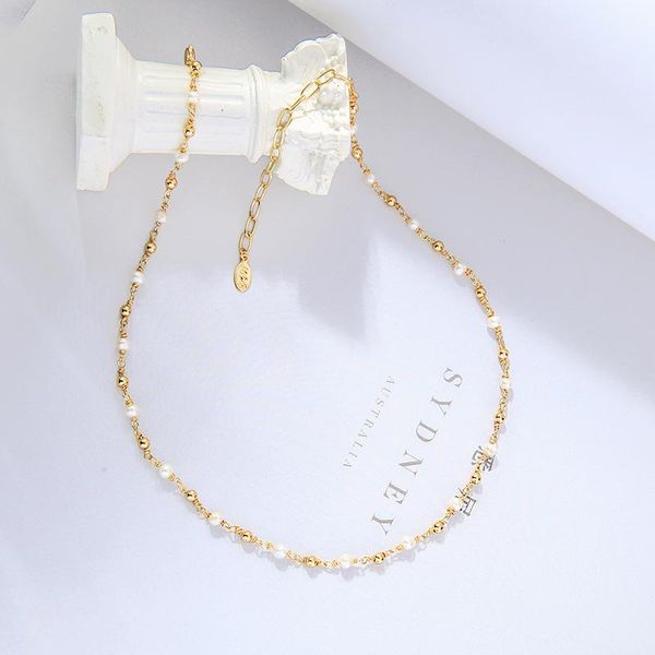 chokers dainty pearl necklace gold chain beads choker for women girl winter sweater jewelry, Golden;silver
chokers dainty pearl necklace gold chain beads choker for women girl winter sweater jewelry, Golden;silver