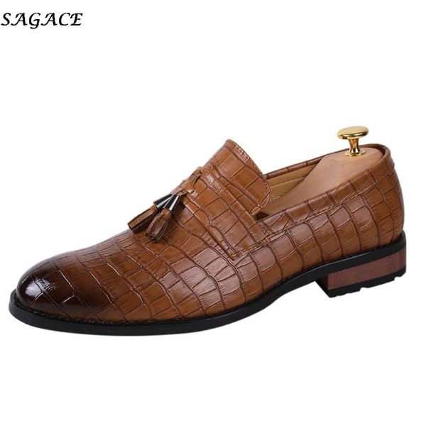 sagace men leather shoes formal dressshoes luxury business office wedding shoe male tassel loafers moccasins men flats shoes #4z, Black
sagace men leather shoes formal dressshoes luxury business office wedding shoe male tassel loafers moccasins men flats shoes #4z, Black