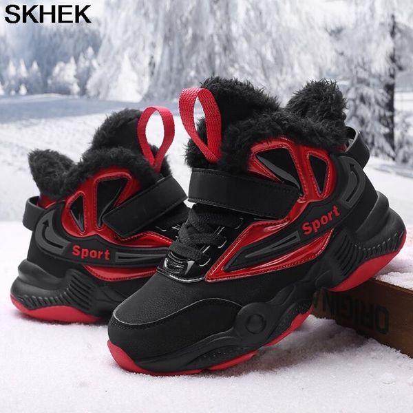 skhek autumn winter kids for girls boys fashion leather waterproof children shoes students running sneakers plush warm, Black;red
skhek autumn winter kids for girls boys fashion leather waterproof children shoes students running sneakers plush warm, Black;red