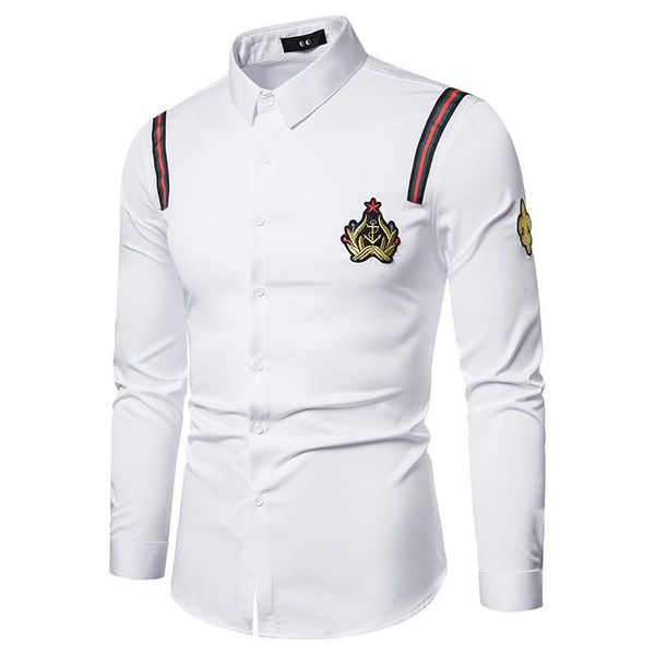 men's casual shirts long sleeved shirt korean youth hairdresser fashion nightclub empty clothes printed shirt men white black
men's casual shirts long sleeved shirt korean youth hairdresser fashion nightclub empty clothes printed shirt men white black