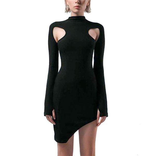 adies autumn fashion hollow dress casual long-sleeved solid color dress round neck high waist tight-fitting short, Black;gray
adies autumn fashion hollow dress casual long-sleeved solid color dress round neck high waist tight-fitting short, Black;gray