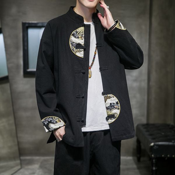 2020 new autumn and winter contrast tang jacket coat coil chinese style men's wear, Black;brown
2020 new autumn and winter contrast tang jacket coat coil chinese style men's wear, Black;brown