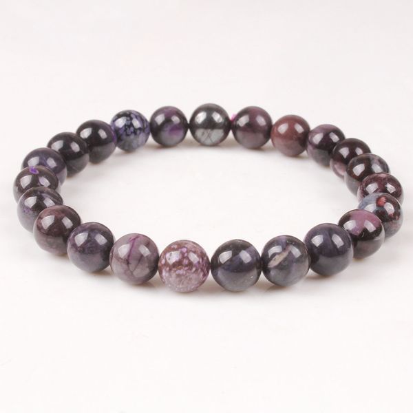 new fashion sugilite bracelet natural stone loose beads 8 mm for women men friend birthday holiday gift 0930, Black
new fashion sugilite bracelet natural stone loose beads 8 mm for women men friend birthday holiday gift 0930, Black
