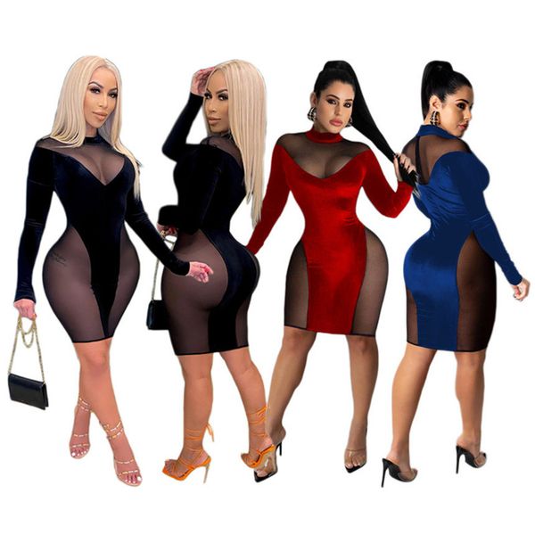 plus size women dresses mesh sheer skirts fashion clubwear v neck long sleeve dress panelled 3xl dress sell 4418, Black;gray
plus size women dresses mesh sheer skirts fashion clubwear v neck long sleeve dress panelled 3xl dress sell 4418, Black;gray