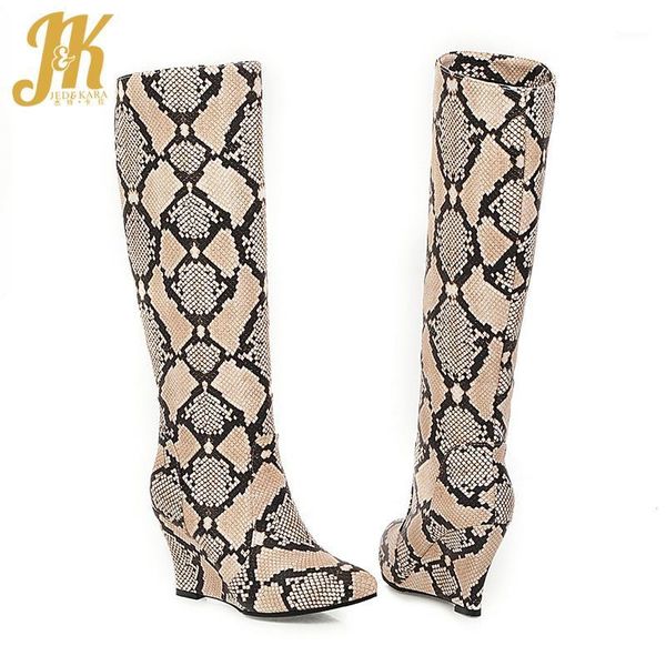 jk colorful snake skin pu boots women knee high boot ladies round toe shoes female high heels wedges shoes winter 2020 new1, Black
jk colorful snake skin pu boots women knee high boot ladies round toe shoes female high heels wedges shoes winter 2020 new1, Black