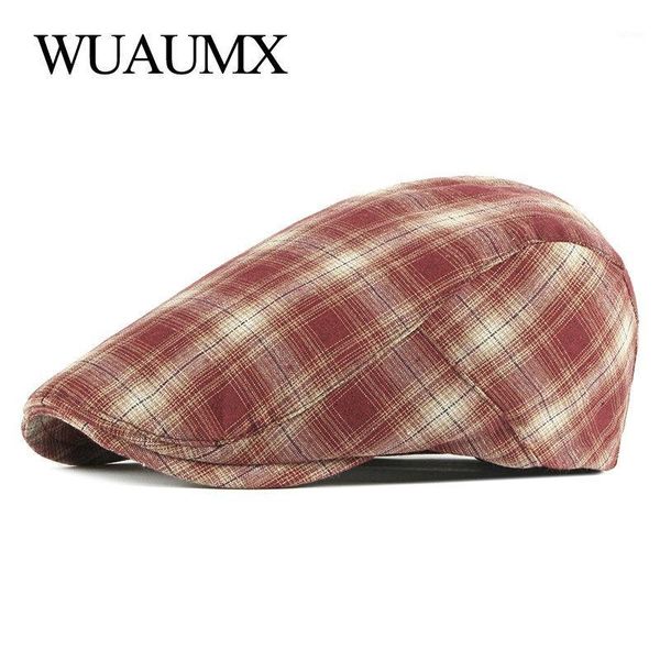 wuaumx british style beret hat men women spring summer thin peaked ivy cap casual plaid duckbill hats painter cap boina1, Blue;gray
wuaumx british style beret hat men women spring summer thin peaked ivy cap casual plaid duckbill hats painter cap boina1, Blue;gray