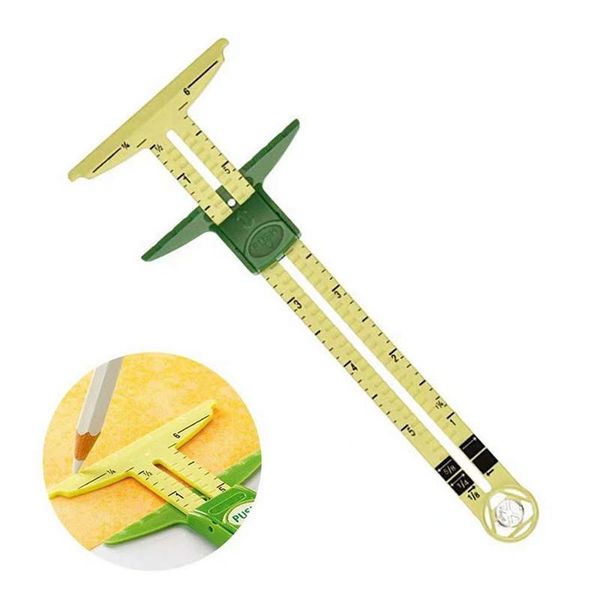 5-in-1 sliding gauge with nancy measuring sewing tool patchwork tool ruler tailor ruler accessories home use, Black
5-in-1 sliding gauge with nancy measuring sewing tool patchwork tool ruler tailor ruler accessories home use, Black