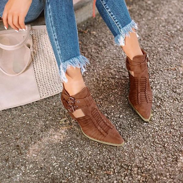 fashion- buckle strap boots women ladies autumn square root heels shoes woman fashion ankle solid color single shoes short boots, Black
fashion- buckle strap boots women ladies autumn square root heels shoes woman fashion ankle solid color single shoes short boots, Black