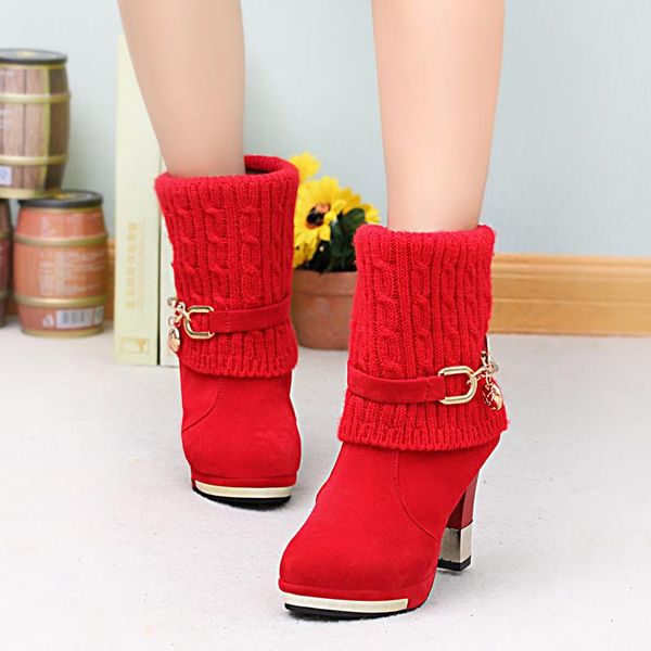 winter boots thick with shoes women's boots high-heeled female frosted wool in the martin women women's shoes, Black
winter boots thick with shoes women's boots high-heeled female frosted wool in the martin women women's shoes, Black
