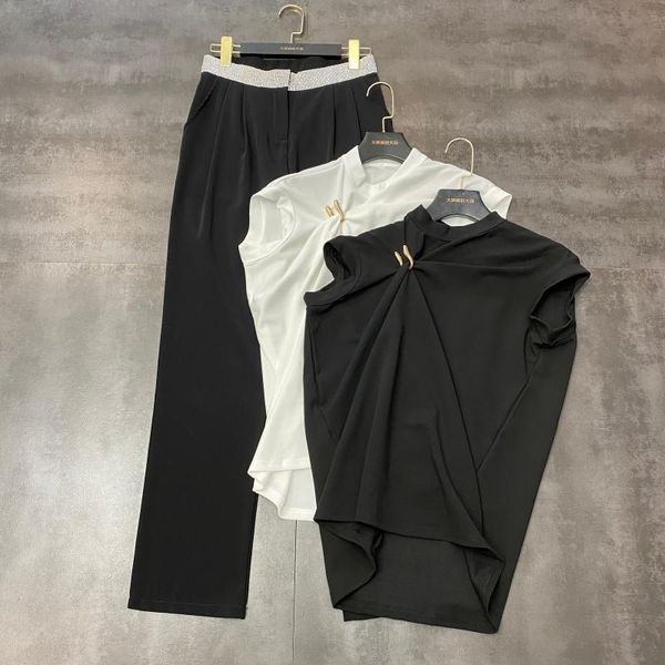 2020 new spring gold pin design folds small non-lined temperament superior clothing of a t-shirt with short sleeves 0t0n, White
2020 new spring gold pin design folds small non-lined temperament superior clothing of a t-shirt with short sleeves 0t0n, White