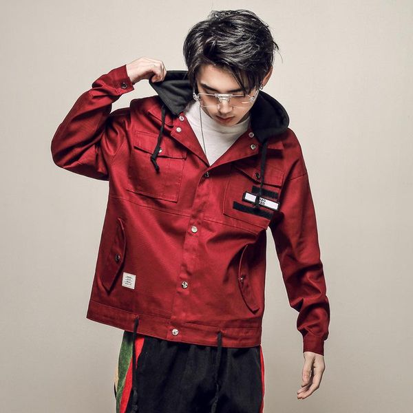 men winter coat spring and autumn new japanese workwear men's take off loose hooded large size jacket men jacket clothes, Black;brown
men winter coat spring and autumn new japanese workwear men's take off loose hooded large size jacket men jacket clothes, Black;brown