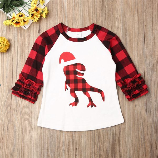70-110cm children christmas clothing kids t-shirt baby girls plaid long sleeve t shirt xmas red grid dinosaur print tshirt e102906, Blue
70-110cm children christmas clothing kids t-shirt baby girls plaid long sleeve t shirt xmas red grid dinosaur print tshirt e102906, Blue
