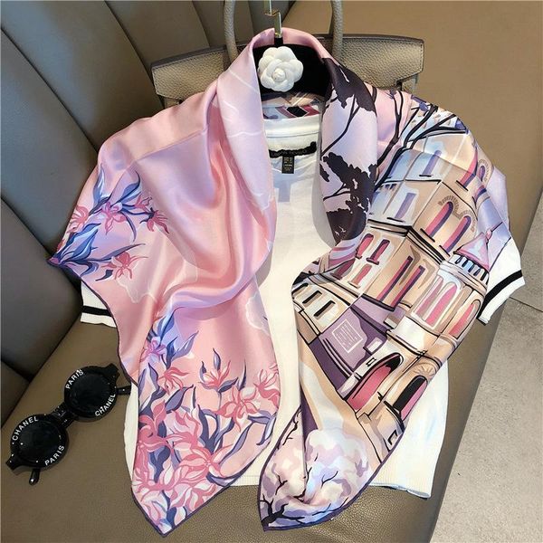 scarves fashion twill silk for women printed kerchief hijab scarf female 90*90cm square shawls and wraps neck scarfs ladies, Blue;gray
scarves fashion twill silk for women printed kerchief hijab scarf female 90*90cm square shawls and wraps neck scarfs ladies, Blue;gray