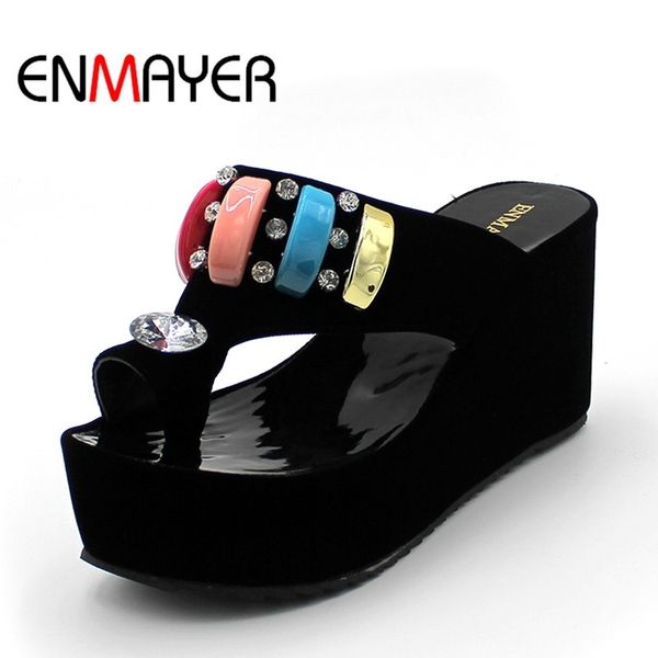 enmayer size 34-43 fashion sandals cutout wedge heels platform open toe summer shoes flip flops chic sandals women sandals y200405, Black
enmayer size 34-43 fashion sandals cutout wedge heels platform open toe summer shoes flip flops chic sandals women sandals y200405, Black