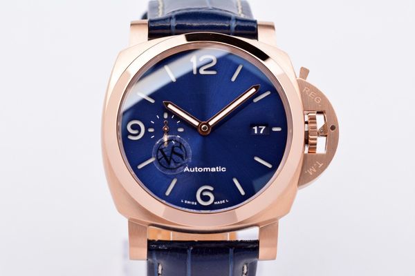 vs 2020 new men's watch diameter 44mm pam 1112 blue red gold dial characteristic design visual unique mirror waterproof function, Slivery;brown
vs 2020 new men's watch diameter 44mm pam 1112 blue red gold dial characteristic design visual unique mirror waterproof function, Slivery;brown