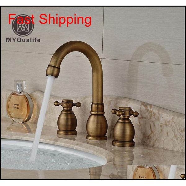 antique brass dual handle basin faucet widespread 3 hole bathroom mixer taps deck mount 13w0i
antique brass dual handle basin faucet widespread 3 hole bathroom mixer taps deck mount 13w0i