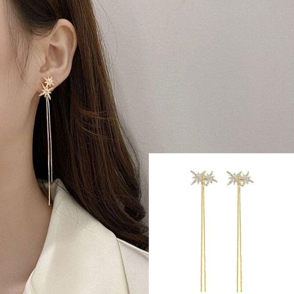 stud gs design tassel earrings female personality wild snowflake long earring for women girls gifts jewelry wholesale, Golden;silver
stud gs design tassel earrings female personality wild snowflake long earring for women girls gifts jewelry wholesale, Golden;silver