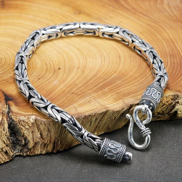 real pure 925 sterling silver bracelet men link chain peace lines corsair gifts vintage punk thai silver armband man 1028, Black
real pure 925 sterling silver bracelet men link chain peace lines corsair gifts vintage punk thai silver armband man 1028, Black