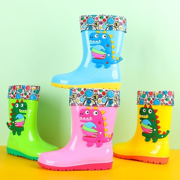 kids rainboots boys rubber cartoon dinosaur girls water shoes pu children rain boots waterproof four seasons removable, Black;red
kids rainboots boys rubber cartoon dinosaur girls water shoes pu children rain boots waterproof four seasons removable, Black;red