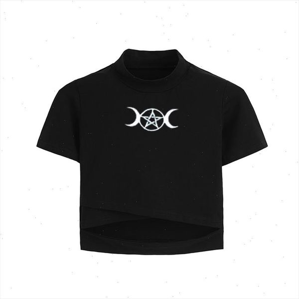 witch pentagram moon goth shirt women t shirts harajuku tee pastel goth aesthetic clothing cotton short tshirt hipster, White 
witch pentagram moon goth shirt women t shirts harajuku tee pastel goth aesthetic clothing cotton short tshirt hipster, White