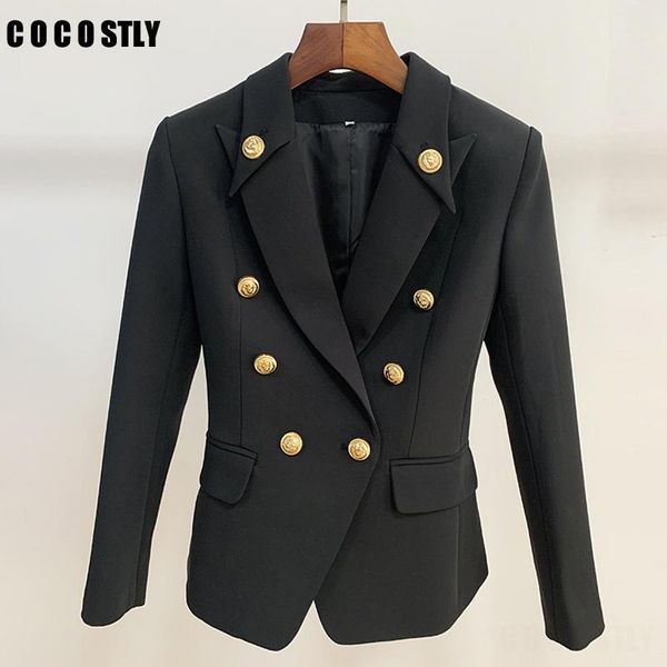 designer blazer jacket women's gold buttons double breasted office lady blazers outerwear female suit mujer plus size1, White;black
designer blazer jacket women's gold buttons double breasted office lady blazers outerwear female suit mujer plus size1, White;black