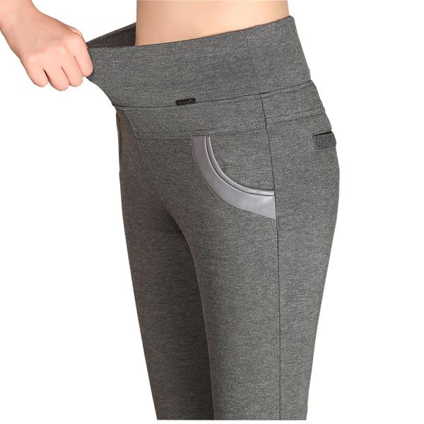 plus size high waist women casual pants long trousers elastic waist black blue gray wine pencil pants female large size lj201030, Black;white
plus size high waist women casual pants long trousers elastic waist black blue gray wine pencil pants female large size lj201030, Black;white