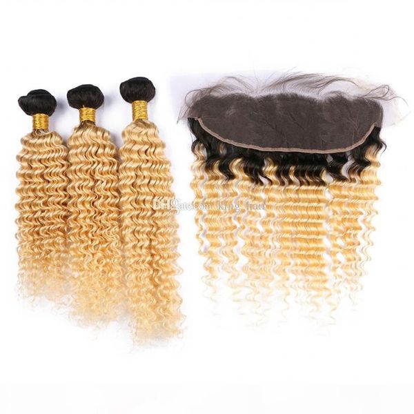 brazilian deep wave virgin hair bundles with lace frontal ombre color 1b 613 ear to ear full lace frontal with hair weaves, Black
brazilian deep wave virgin hair bundles with lace frontal ombre color 1b 613 ear to ear full lace frontal with hair weaves, Black
