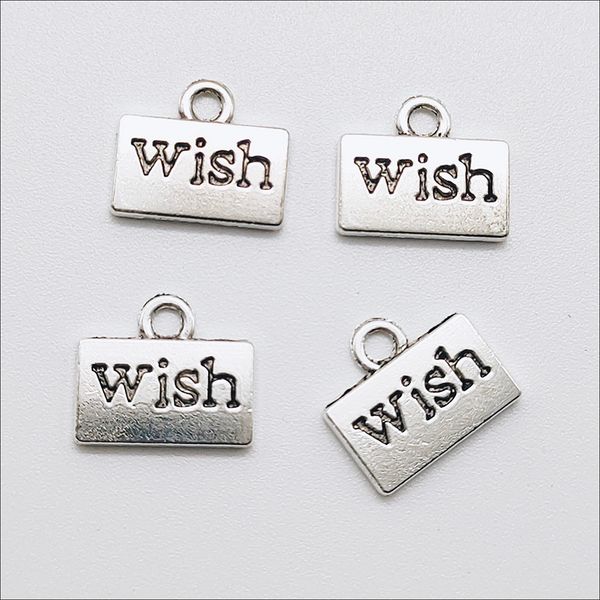 wholesale lot 100pcs letter wish antique silver charms pendants for jewelry making bracelet earrings diy keychain pendant 12*11mm dh0839, Bronze;silver
wholesale lot 100pcs letter wish antique silver charms pendants for jewelry making bracelet earrings diy keychain pendant 12*11mm dh0839, Bronze;silver