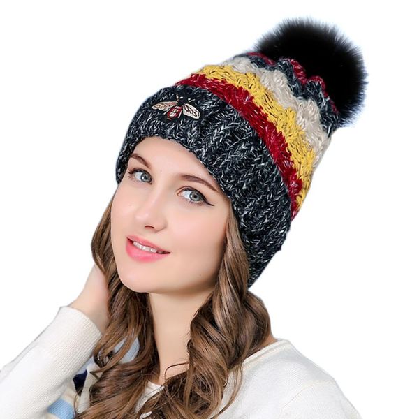 2020 2020 autumn women funky warm winter thick knit hats fur pom beanie girl's knitted or crocheted hat ea68, Blue;gray
2020 2020 autumn women funky warm winter thick knit hats fur pom beanie girl's knitted or crocheted hat ea68, Blue;gray