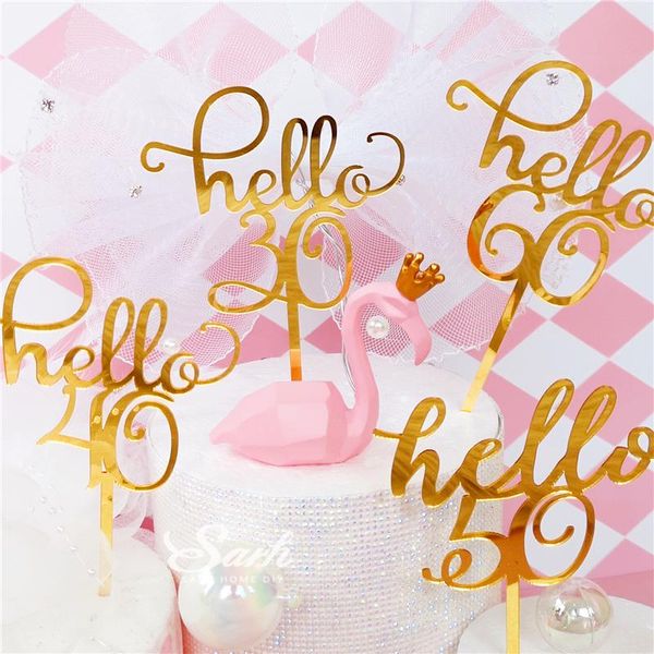 ins gold "hello 21 30 40 50 60" cake ers for anniversary decorations happy birthday party decoration lovely sweet gifts
ins gold "hello 21 30 40 50 60" cake ers for anniversary decorations happy birthday party decoration lovely sweet gifts