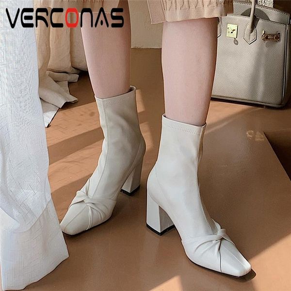 verconas new women ankle boots elegant butterfly-knot concise autumn winter high heels office lady casual square toe short boots, Black
verconas new women ankle boots elegant butterfly-knot concise autumn winter high heels office lady casual square toe short boots, Black