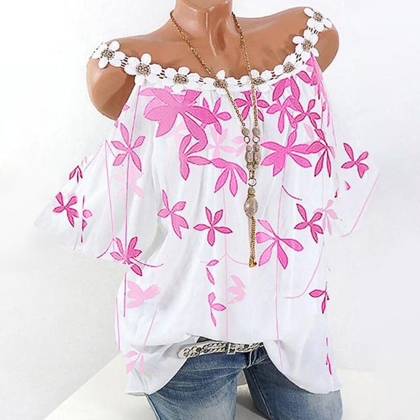 5xl plus size women tunic blouses 2021 summer fashion flower print cold shoulder shirts short sleeve blusa feminina, White
5xl plus size women tunic blouses 2021 summer fashion flower print cold shoulder shirts short sleeve blusa feminina, White