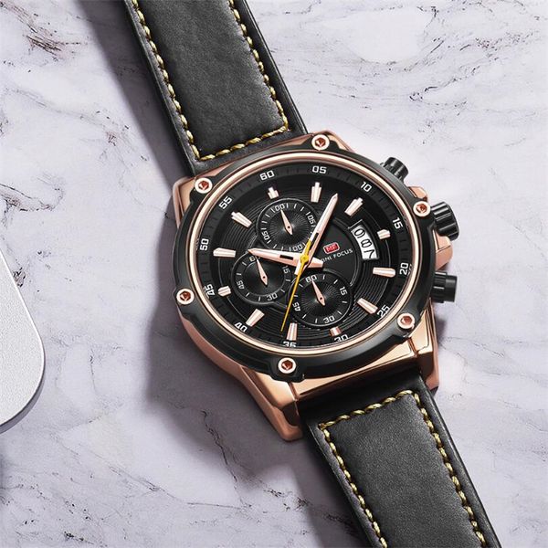 2020 New Fashion Mens Watches Top Brand Luxury Big Dial Quartz Watch Leather Waterproof Sport Chronograph Watch Men, Gold
2020 New Fashion Mens Watches Top Brand Luxury Big Dial Quartz Watch Leather Waterproof Sport Chronograph Watch Men, Gold
