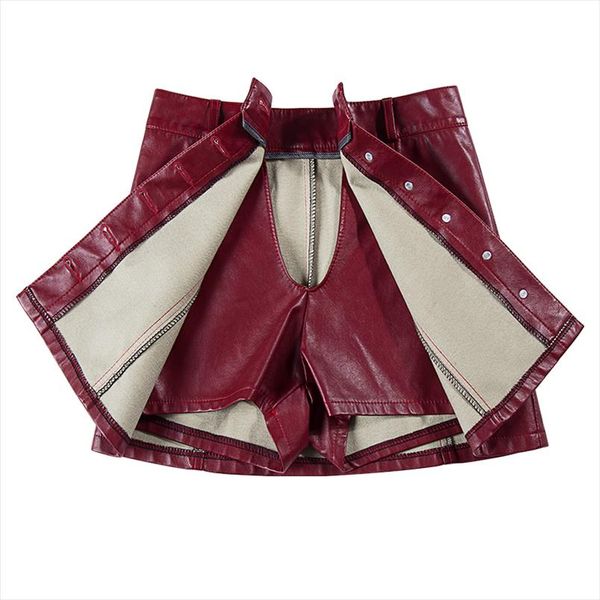 plus size 5xl pu shirts skirt autumn winter new fashion temperament pu leather single breasted shorts skirts, White;black
plus size 5xl pu shirts skirt autumn winter new fashion temperament pu leather single breasted shorts skirts, White;black